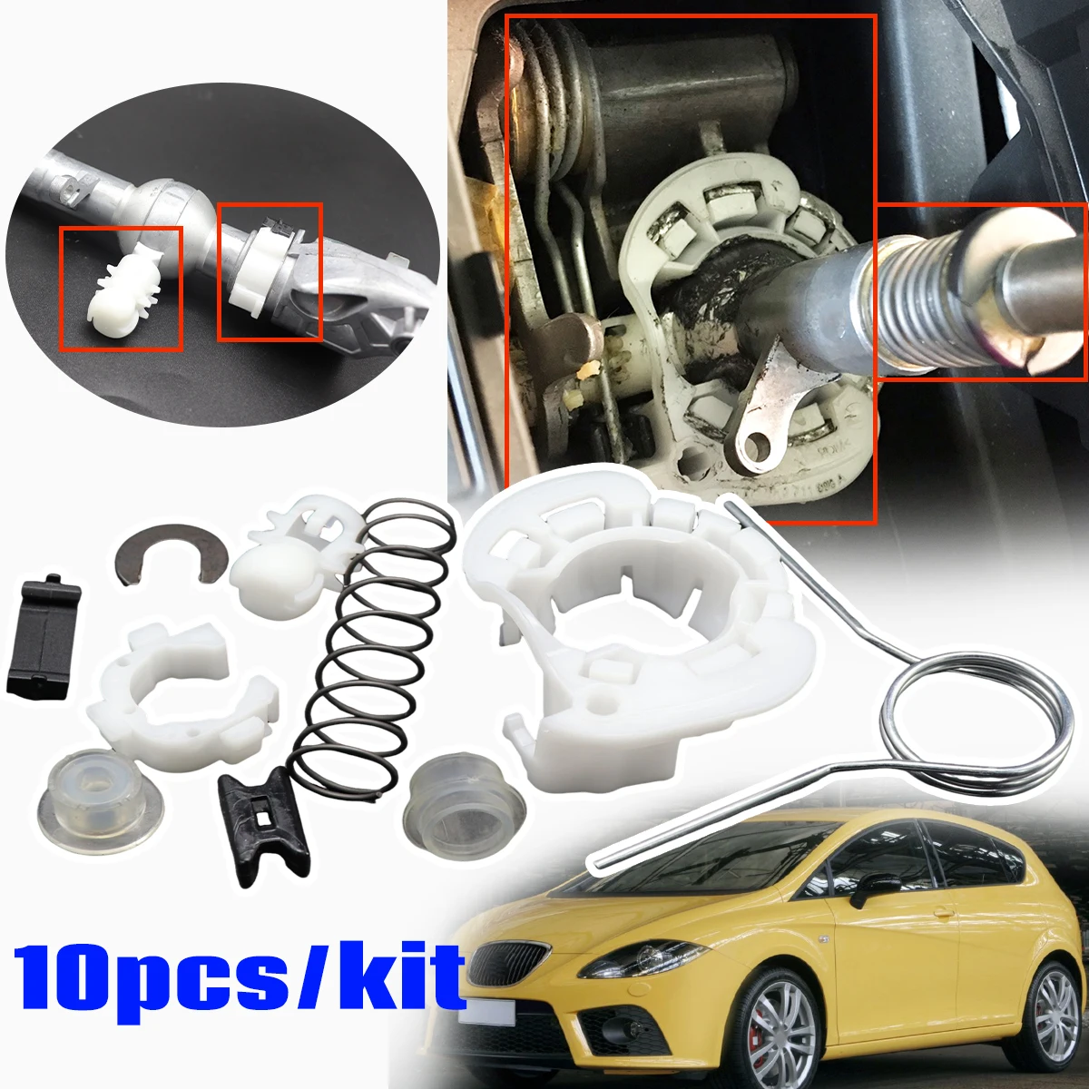 10pc Gear Shifter Selector Lever Shaft Spring Bushing for SEAT Leon 1P 2005-2012 Issue Fix Gearstick Repair Kit Transmission Car
10pc Gear Shifter Selector Lever Shaft Spring Bushing for SEAT Leon 1P 2005-2012 Issue Fix Gearstick Repair Kit Transmission Car