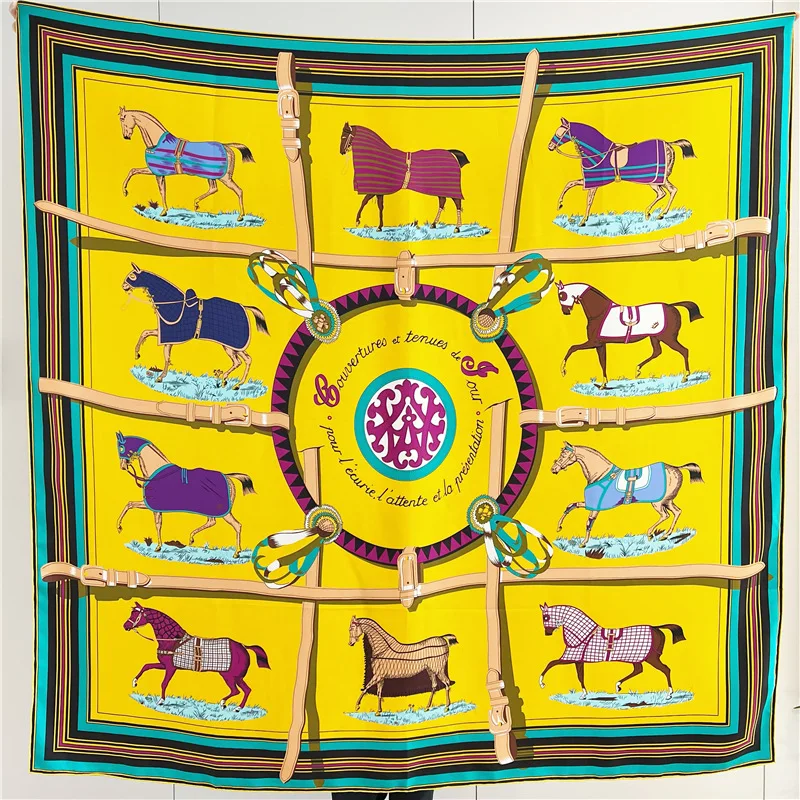 135CM Silk Scarf Luxury Designers Hand-rolled Edges Large Shawls Women Bandanas Accessories Belt Hair Neck Decorations
135CM Silk Scarf Luxury Designers Hand-rolled Edges Large Shawls Women Bandanas Accessories Belt Hair Neck Decorations
