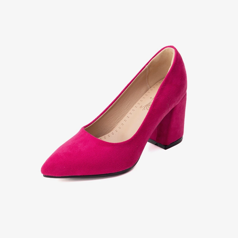 Pointed Toe Suede Chunky Heel Pumps for Women Multicolour Plus Size 32-54 Dress Shoes M-439
Pointed Toe Suede Chunky Heel Pumps for Women Multicolour Plus Size 32-54 Dress Shoes M-439