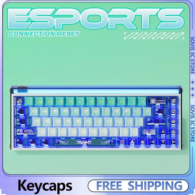 Набор клавишных колпачков CONNECTION RESET Pbt Cherry Profile, прозрачные колпачки для клавиш с туманом для ПК, колпачки для ключей на заказ, аксессуары для механической клавиатуры MX 
Набор клавишных колпачков CONNECTION RESET Pbt Cherry Profile, прозрачные колпачки для клавиш с туманом для ПК, колпачки для ключей на заказ, аксессуары для механической клавиатуры MX