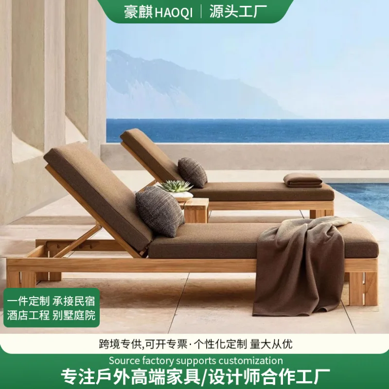 Открытый отдых вилла двор отель бассейн кровать открытый водонепроницаемый солнцезащитный стул из тикового дерева пляжный стул
Открытый отдых вилла двор отель бассейн кровать открытый водонепроницаемый солнцезащитный стул из тикового дерева пляжный стул