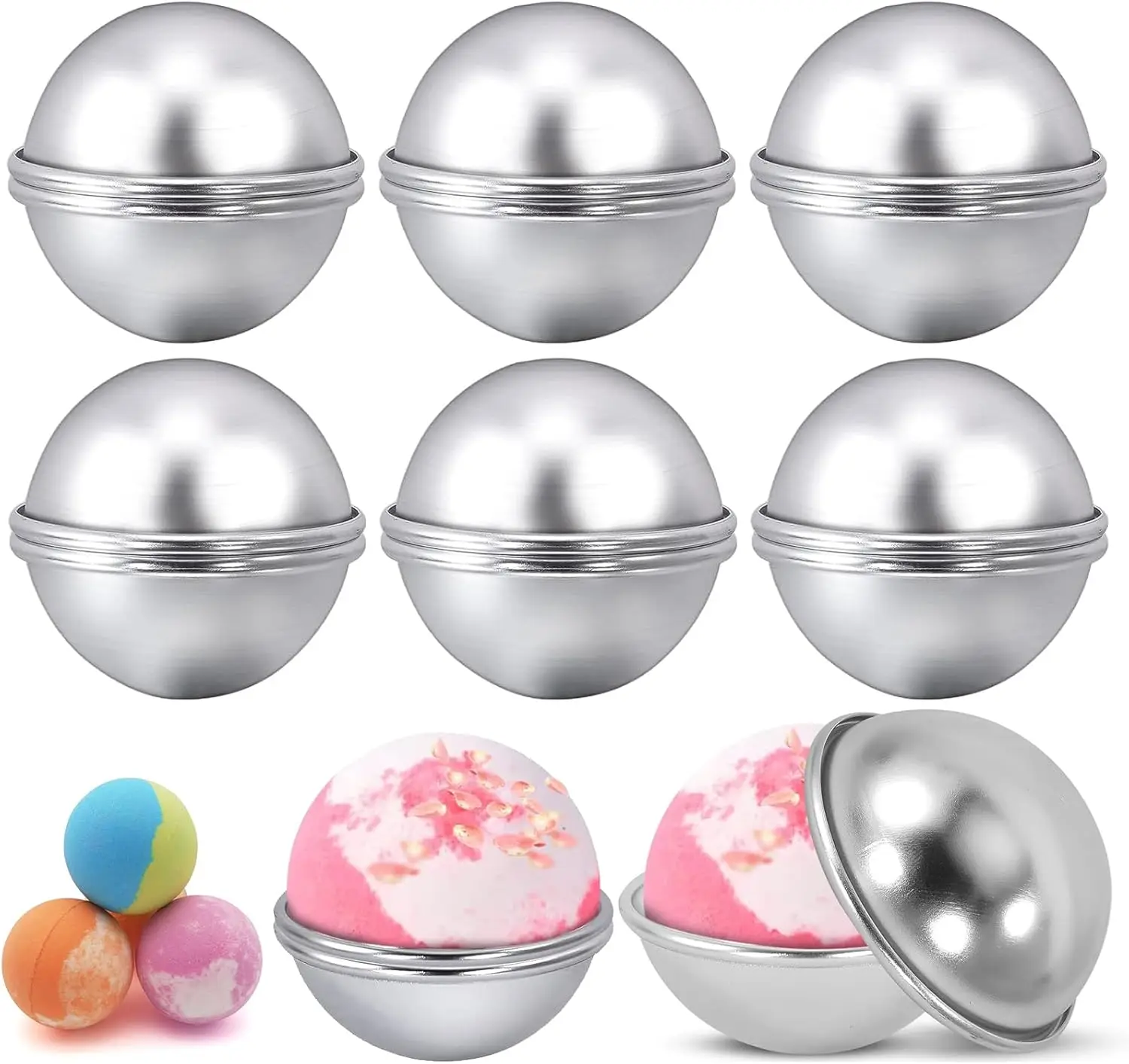 12 Pack 2.1 Inch Bath Bomb Mold Set, DIY Bath Bomb Press Mold Kit for Handmade Spa, 6 Sets
12 Pack 2.1 Inch Bath Bomb Mold Set, DIY Bath Bomb Press Mold Kit for Handmade Spa, 6 Sets