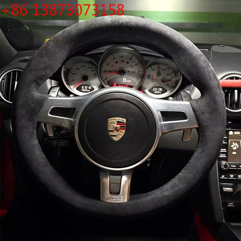 Braid Steering Wheel Cover for Porsche 911 Boxster Cayenne Cayman Panamera DIY Suede Car Steering Wheel Cover Accessory
Braid Steering Wheel Cover for Porsche 911 Boxster Cayenne Cayman Panamera DIY Suede Car Steering Wheel Cover Accessory