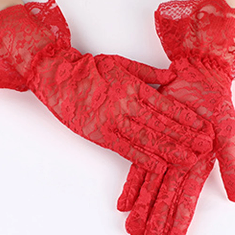 Lace Mesh Wedding Multicolor Gloves Women Elegant Stretch Tulle Full Finger Mittens Evening Dress Party Ladies Sunscreen Gloves
Lace Mesh Wedding Multicolor Gloves Women Elegant Stretch Tulle Full Finger Mittens Evening Dress Party Ladies Sunscreen Gloves