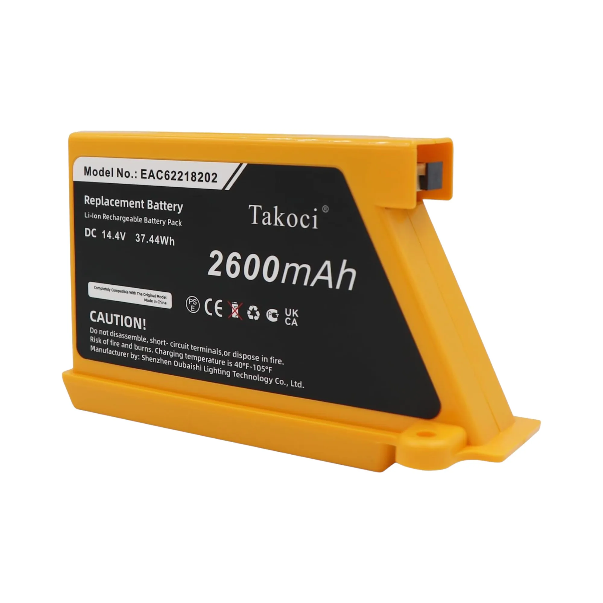 Replacement Battery 2600mAh for LG,VR34406LV ,VR34408LV, VR5902LVM, VR5940L,EAC62218202, EAC62076601, B056R028-9010,EAC62218205
Replacement Battery 2600mAh for LG,VR34406LV ,VR34408LV, VR5902LVM, VR5940L,EAC62218202, EAC62076601, B056R028-9010,EAC62218205