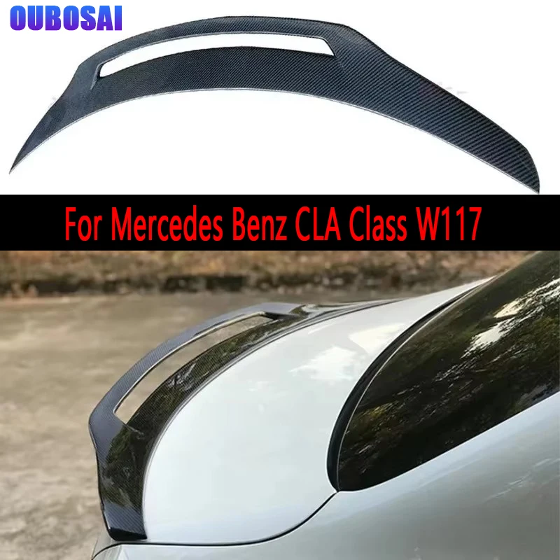 For Mercedes Benz CLA Class W117 CLA45 Carbon Fiber Tail fins Rear Spoiler Duckbill Car Wing Retrofit the rear wing
For Mercedes Benz CLA Class W117 CLA45 Carbon Fiber Tail fins Rear Spoiler Duckbill Car Wing Retrofit the rear wing