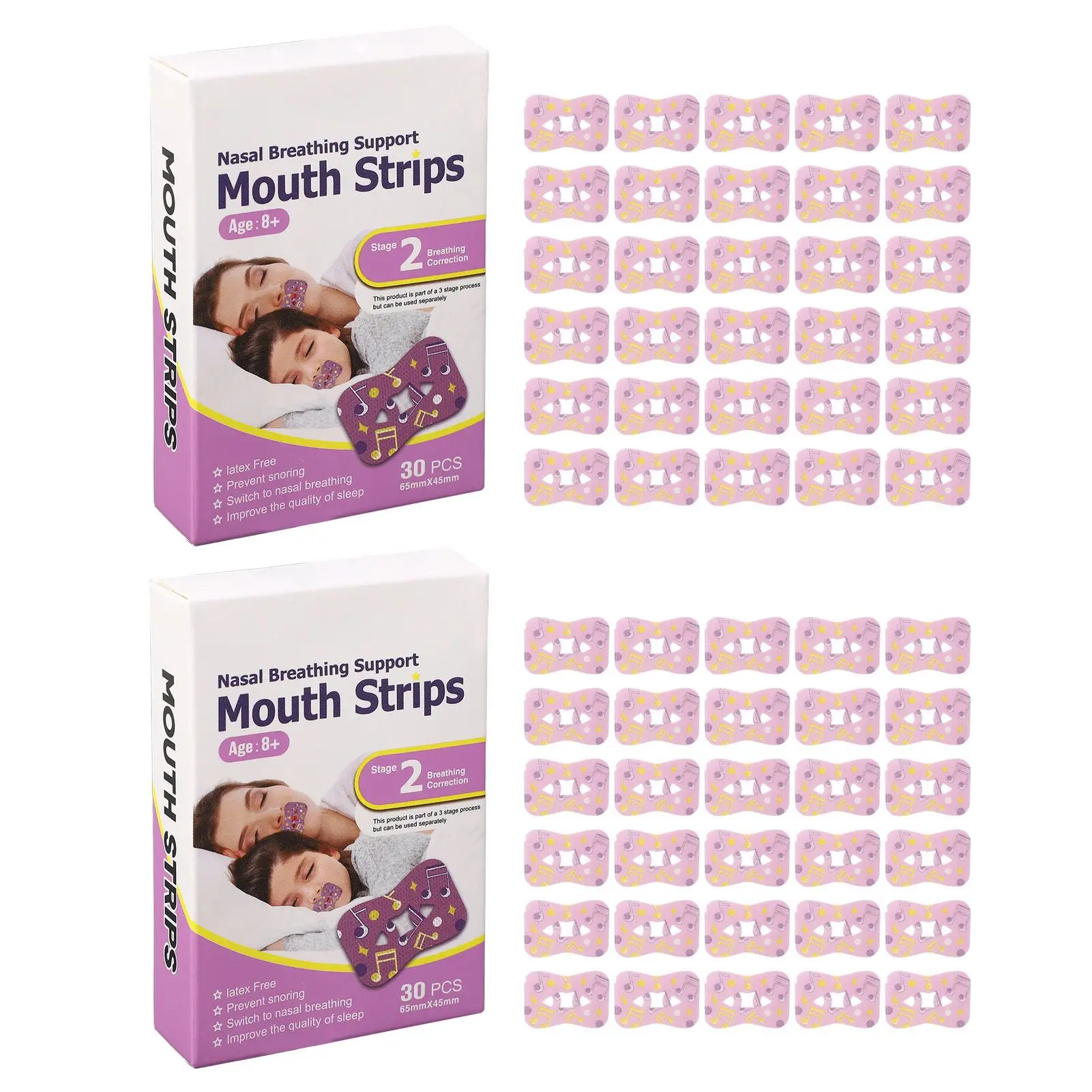 60pcs Breathing Mouth Sleep Strip Gentle Comfortable Sleep Mouth Tape for Adults Children
60pcs Breathing Mouth Sleep Strip Gentle Comfortable Sleep Mouth Tape for Adults Children