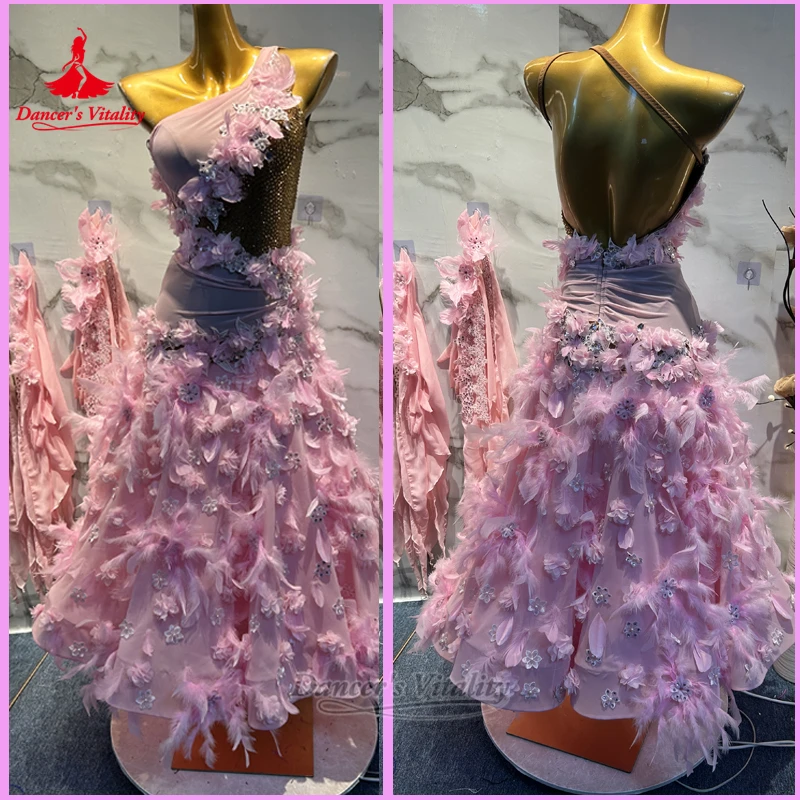 Adult Waltz Foxtrot Quickstep Sleeveless Elegant Dresses Social Dance Professional Clothes High-end Customized Dancer's Vitality
Adult Waltz Foxtrot Quickstep Sleeveless Elegant Dresses Social Dance Professional Clothes High-end Customized Dancer's Vitality