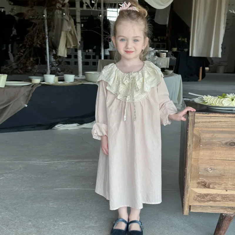 HoneyCherry Girls Dress Spring New Lace Collar Loose Baby Fashionable Dress Children's Princess Dresses
HoneyCherry Girls Dress Spring New Lace Collar Loose Baby Fashionable Dress Children's Princess Dresses