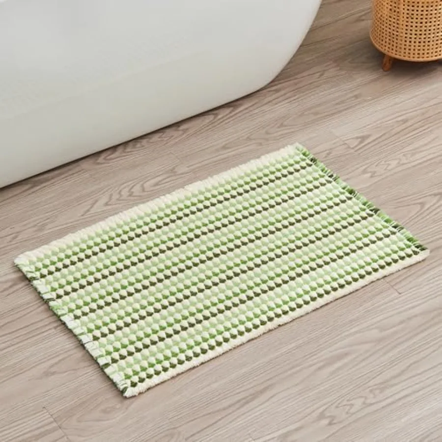 Boho Bath mat for Bathroom Floor Non Slip, Acrylic Blend Cute Bath Mats with Tassels, Quick Dry Bath mats Machine Washable, 16"
Boho Bath mat for Bathroom Floor Non Slip, Acrylic Blend Cute Bath Mats with Tassels, Quick Dry Bath mats Machine Washable, 16"