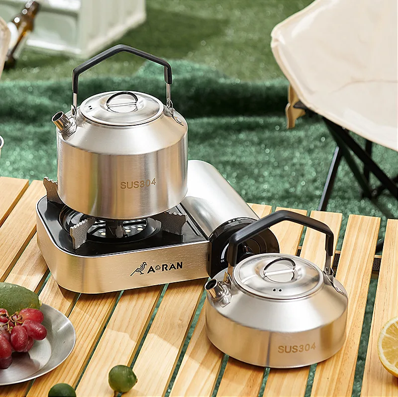 Outdoor 304 stainless steel kettle 1L/1.5L picnic camping cooker foldable teapot portable equipment
Outdoor 304 stainless steel kettle 1L/1.5L picnic camping cooker foldable teapot portable equipment
