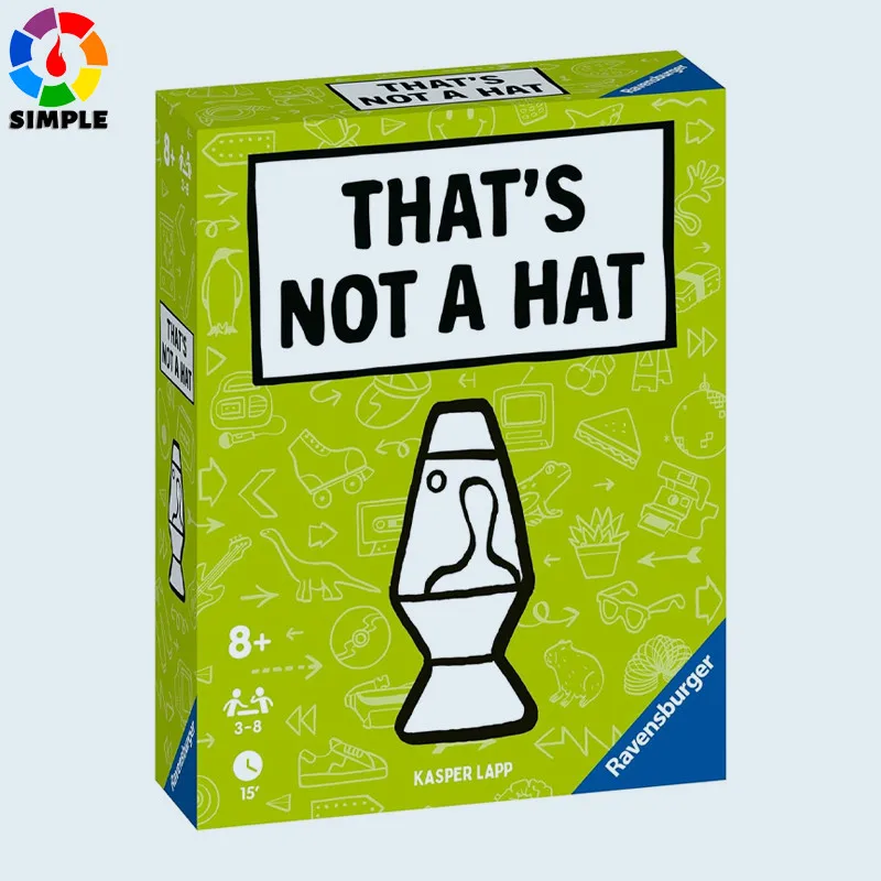 Равенсбургер «Это не шляпа» — поп-культура — карточная игра «Веселая гофрировка и память» 
Равенсбургер «Это не шляпа» — поп-культура — карточная игра «Веселая гофрировка и память»