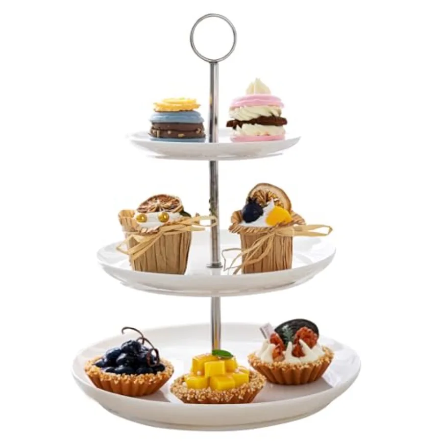 3 Tier Cupcake Stand- White Porcelain Cake Stand- Dessert Stand Tiered Serving Trays for Parties
3 Tier Cupcake Stand- White Porcelain Cake Stand- Dessert Stand Tiered Serving Trays for Parties