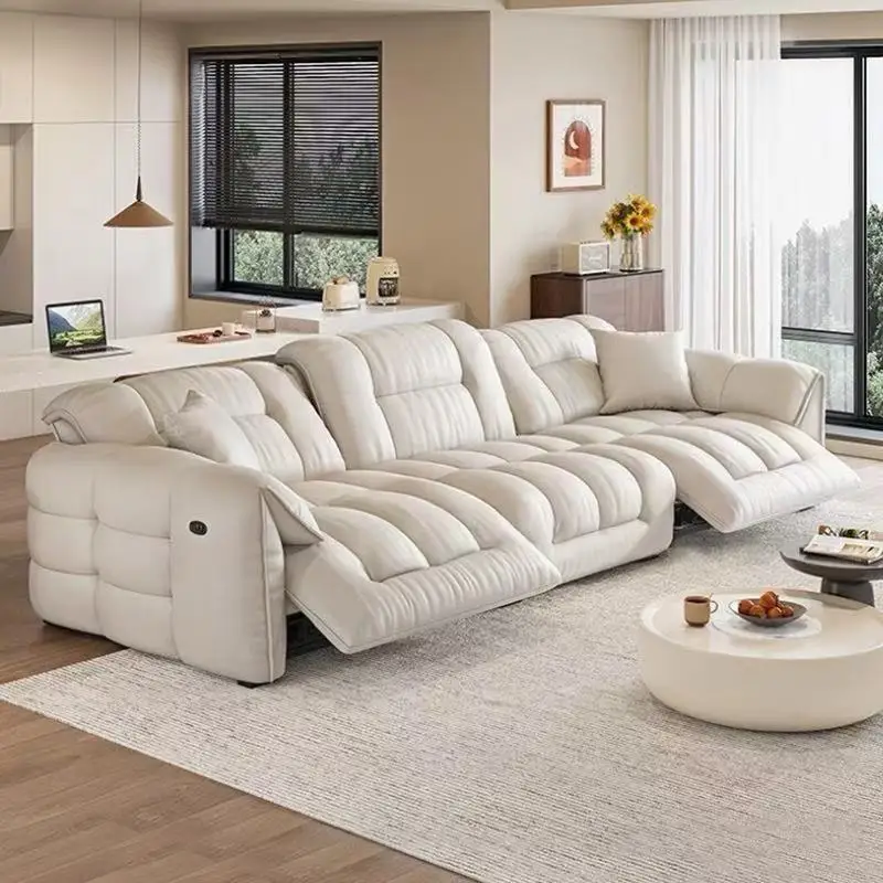 Cream style modern simple zero gravity electric leather sofa small apartment light luxury function
Cream style modern simple zero gravity electric leather sofa small apartment light luxury function