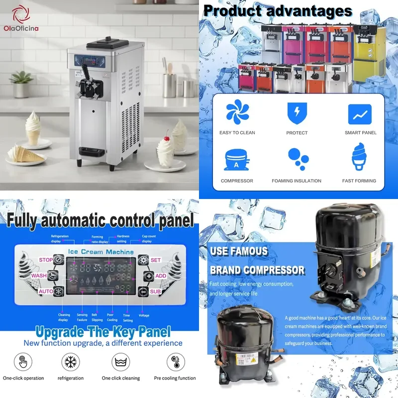 2026 Si16TS Wholesale Price Professional Single Head Desktop Automatic Ice Cream Machine Soft Ice Cream Maker for Commercial
2026 Si16TS Wholesale Price Professional Single Head Desktop Automatic Ice Cream Machine Soft Ice Cream Maker for Commercial