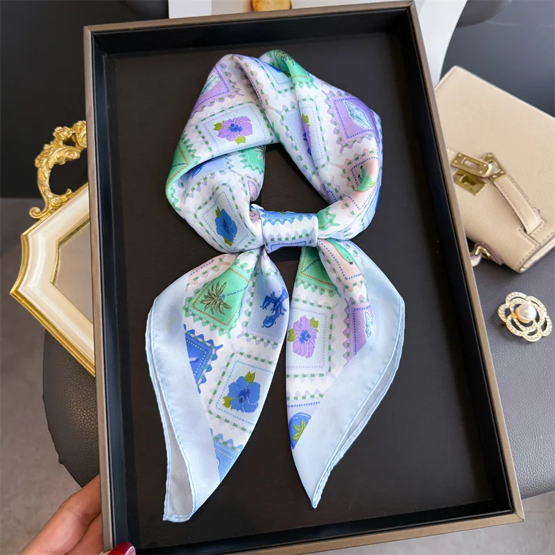 Luxury Design Square Silk Scarf Women Neck Ties Soft Hijab Headscarf Foulard Bandana Female Fashion Decorate Head Scarf 70X70cm
Luxury Design Square Silk Scarf Women Neck Ties Soft Hijab Headscarf Foulard Bandana Female Fashion Decorate Head Scarf 70X70cm