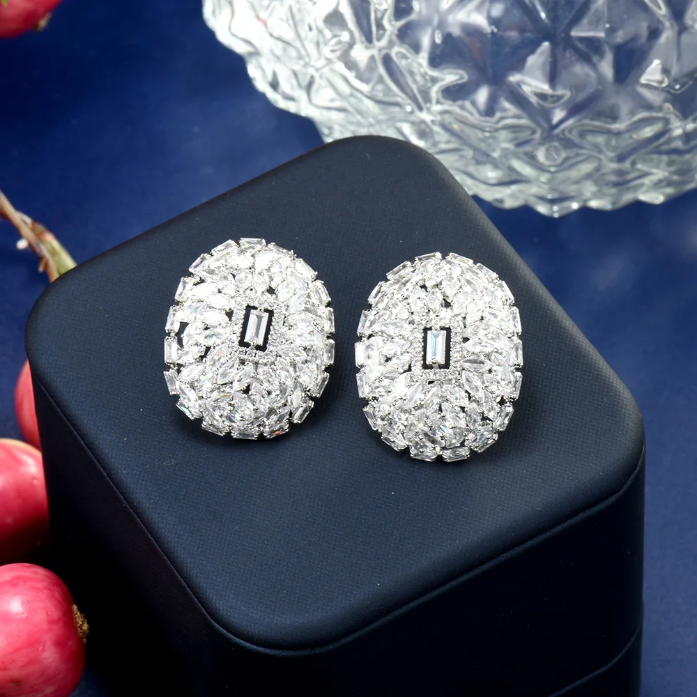 Hibride New Charms Zircon Earrings Fashion Women Stud Earrings For Bridal Wedding Jewelry bijoux E17
Hibride New Charms Zircon Earrings Fashion Women Stud Earrings For Bridal Wedding Jewelry bijoux E17