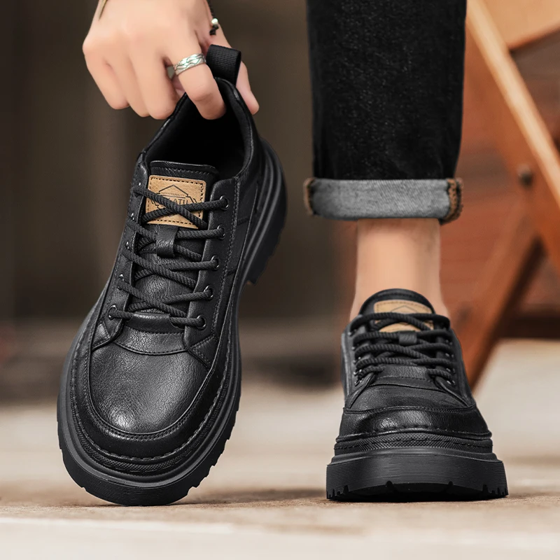Men's Business Leather Shoes Workwear Style Black Genuine Leather Fashionable Winter Office Shoes Comfortable Breathable
Men's Business Leather Shoes Workwear Style Black Genuine Leather Fashionable Winter Office Shoes Comfortable Breathable