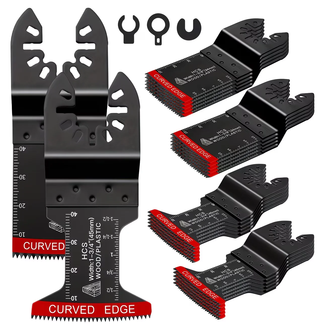 5pcs Oscillating Saw Blades Set Professional Universal Multitool Blades for Wood Plastics Accurate Long Reach Oscillating Tool
5pcs Oscillating Saw Blades Set Professional Universal Multitool Blades for Wood Plastics Accurate Long Reach Oscillating Tool
