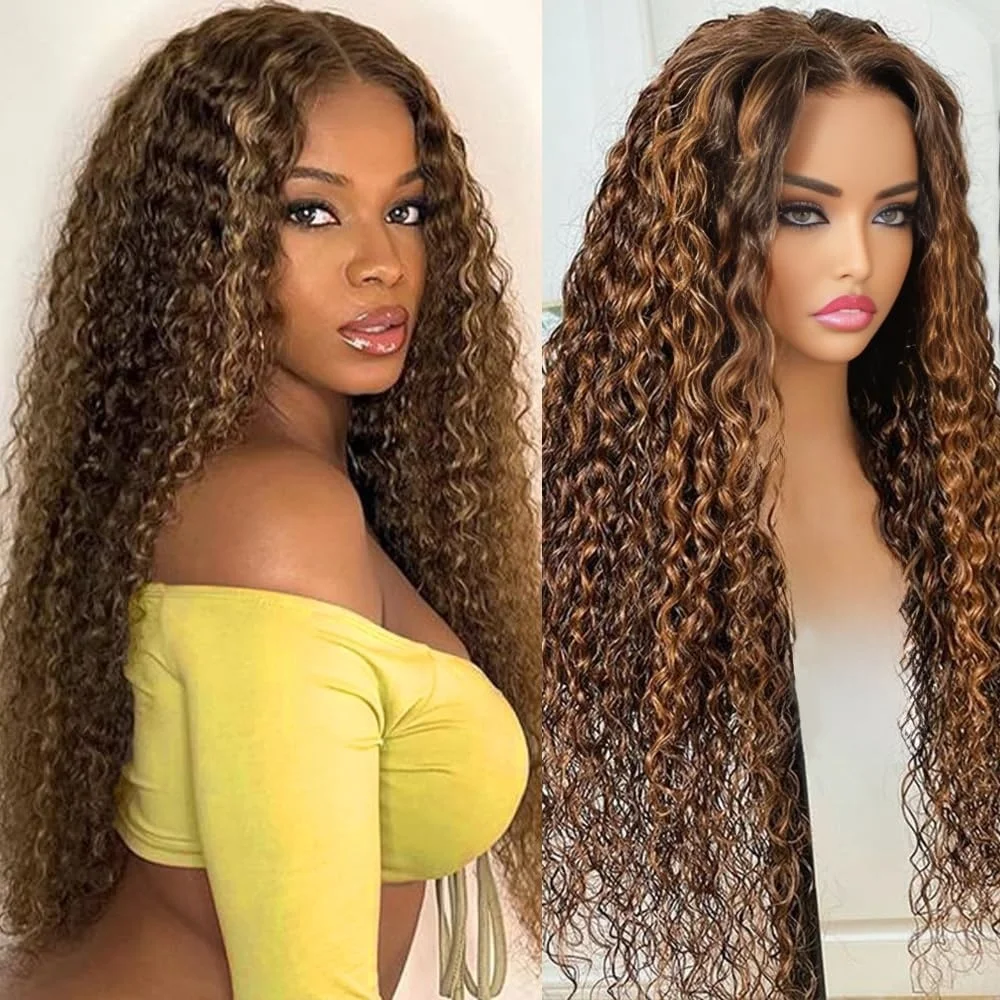 Highlight Deep Wave 5×5 Lace Front Wigs Human Hair Transparent 220 Density Honey Blond 13×4 Pre Plucked Lace Frontal Wig 4/27
Highlight Deep Wave 5×5 Lace Front Wigs Human Hair Transparent 220 Density Honey Blond 13×4 Pre Plucked Lace Frontal Wig 4/27