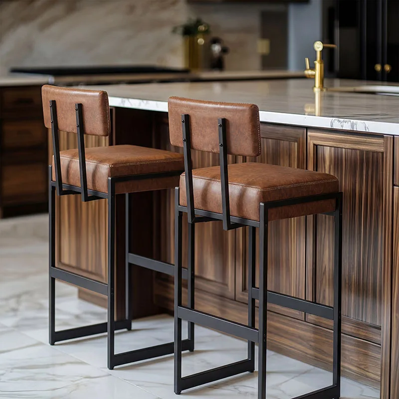 Leather Office Barstools Aesthetic Comfortable Height Ergonomic Relaxing Bar Chairs Design Living Room Cadeira Unique Furniture
Leather Office Barstools Aesthetic Comfortable Height Ergonomic Relaxing Bar Chairs Design Living Room Cadeira Unique Furniture