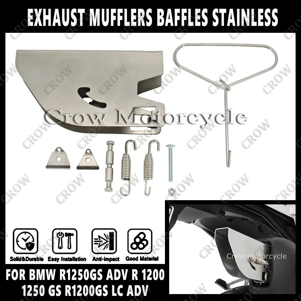 Motorcycle Exhaust Mufflers Baffles Deflector Stainless Steel New FOR BMW R1250GS ADV R 1200 1250 GS R1200GS LC ADV Adventure
Motorcycle Exhaust Mufflers Baffles Deflector Stainless Steel New FOR BMW R1250GS ADV R 1200 1250 GS R1200GS LC ADV Adventure