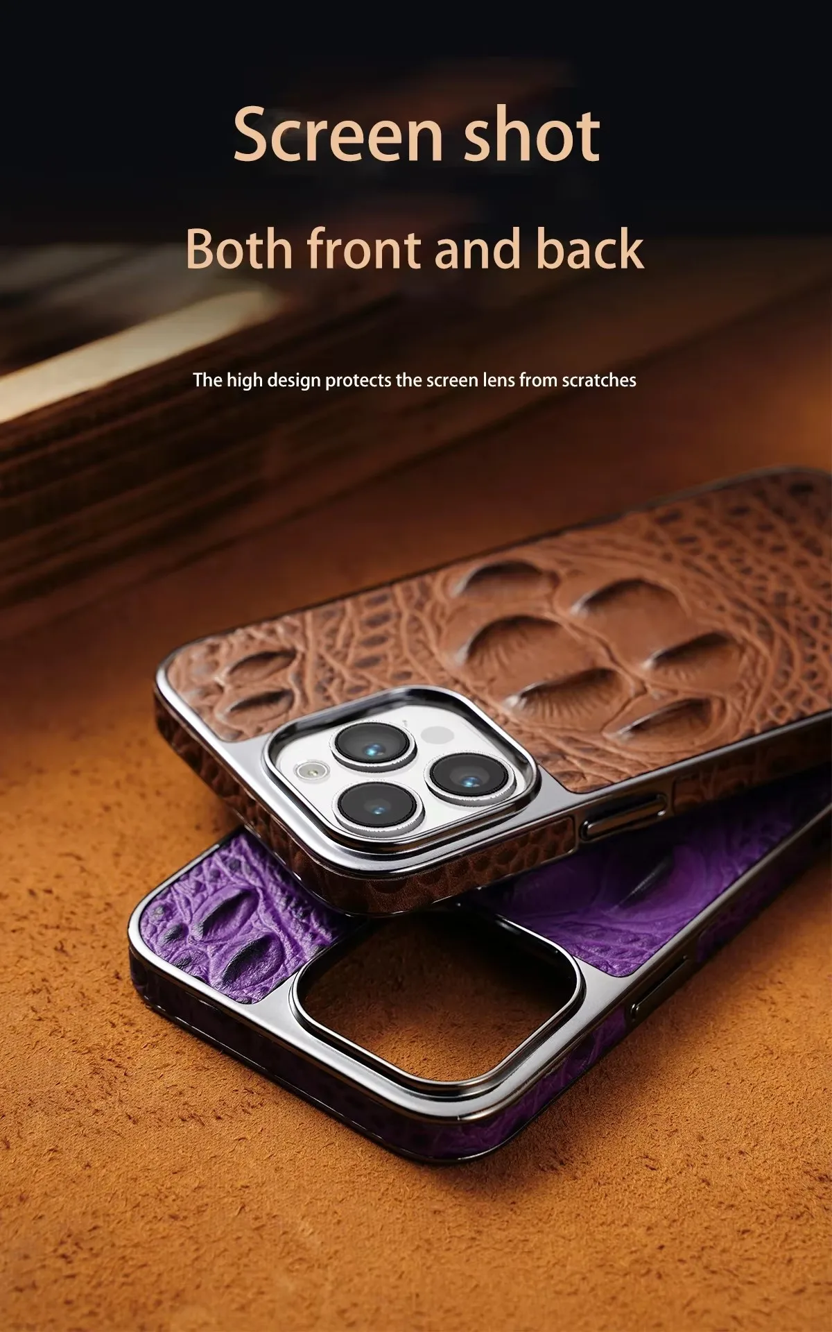 High-end Anti-drop Crocodile Pattern Leather Cover For IPhone 12 13 14 15 Pro Max Leather Phone Full cover Case
High-end Anti-drop Crocodile Pattern Leather Cover For IPhone 12 13 14 15 Pro Max Leather Phone Full cover Case