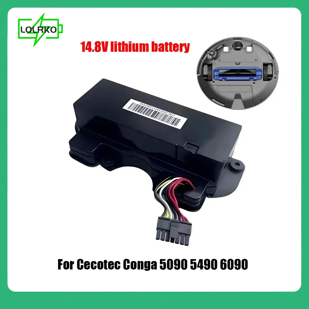 14.8V 12800mAh 100% New CECOTEC CONGA 5090 6090 5490 Mopping Robot Battery Pack Netease Intelligent Manufacturing NIT Model
14.8V 12800mAh 100% New CECOTEC CONGA 5090 6090 5490 Mopping Robot Battery Pack Netease Intelligent Manufacturing NIT Model