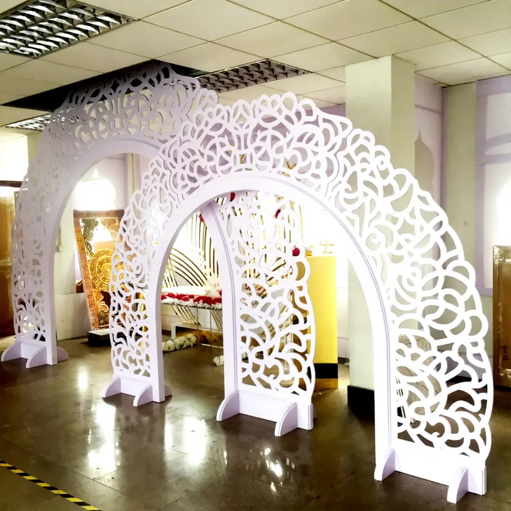 Floral pattern arch exquisite design hotel polyvinyl chloride modern wedding event banquet background wedding decoration
Floral pattern arch exquisite design hotel polyvinyl chloride modern wedding event banquet background wedding decoration