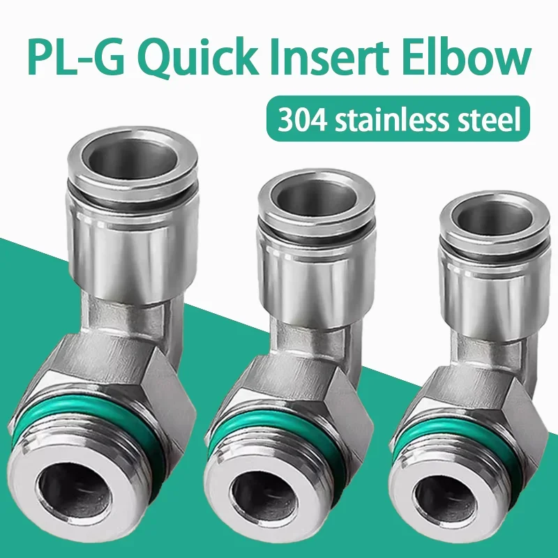 PL 304 Stainless Steel G Thread Pneumatic Quick Fitting Coupling 1/8" 1/4" 3/8" 1/2" External Thread Trachea Hose Connector
PL 304 Stainless Steel G Thread Pneumatic Quick Fitting Coupling 1/8" 1/4" 3/8" 1/2" External Thread Trachea Hose Connector