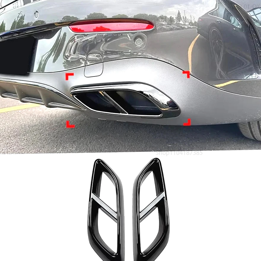 For Mercedes Benz CLE Class C236 CLE200 260 Coupe 2024+ AMG, Car Tail Outlet Tailpipe Exhaust Pipe Frame Cover Tuning 
For Mercedes Benz CLE Class C236 CLE200 260 Coupe 2024+ AMG, Car Tail Outlet Tailpipe Exhaust Pipe Frame Cover Tuning