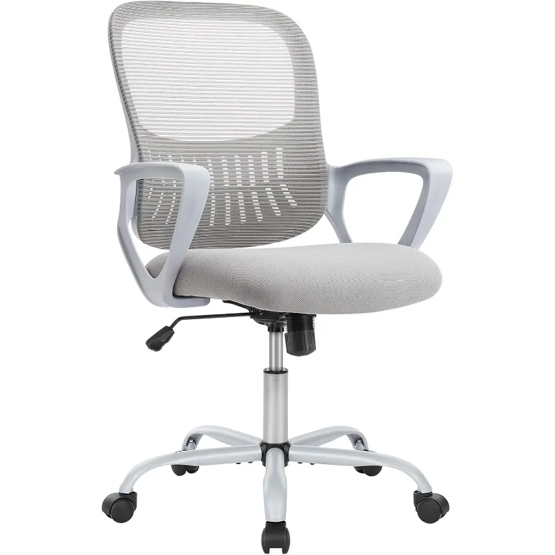 Home Office Computer Desk Chair, Ergonomic Mid-Back Mesh Swivel Rolling Work with Wheels, Comfortable Lumbar
Home Office Computer Desk Chair, Ergonomic Mid-Back Mesh Swivel Rolling Work with Wheels, Comfortable Lumbar