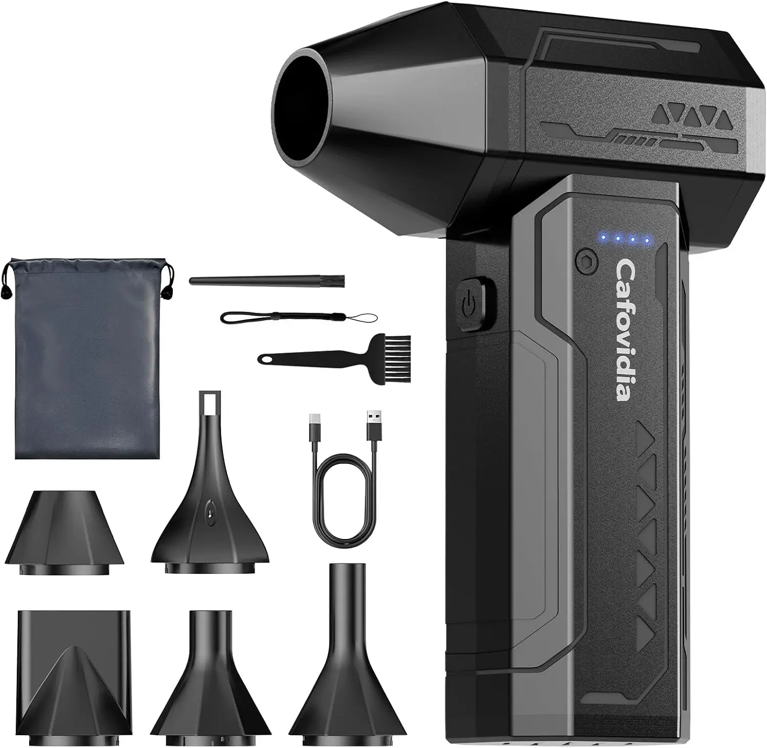 Electric Air Duster: 3X Wind Power, 300000RPM 10000mAh, Brushless Motor, 4-Speed Adjustable, Rechargeable Mini Blower for PC, Home, Outdoor, Car
Electric Air Duster: 3X Wind Power, 300000RPM 10000mAh, Brushless Motor, 4-Speed Adjustable, Rechargeable Mini Blower for PC, Home, Outdoor, Car