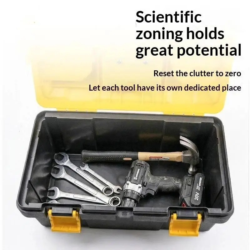 HOT!Heavy Duty Thickened Plastic Tool Box With Clear Compartments And Secure Latch Perfect For Home Garage DIY Repair Work
HOT!Heavy Duty Thickened Plastic Tool Box With Clear Compartments And Secure Latch Perfect For Home Garage DIY Repair Work