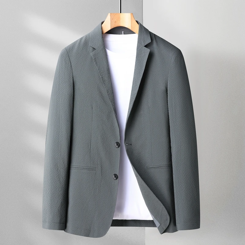 Spring Summer Men for Blazers 2023 New Men's Slim Fit Thin Breathable Business Single Breasted Suit Coat Brand Men's Clothing
Spring Summer Men for Blazers 2023 New Men's Slim Fit Thin Breathable Business Single Breasted Suit Coat Brand Men's Clothing