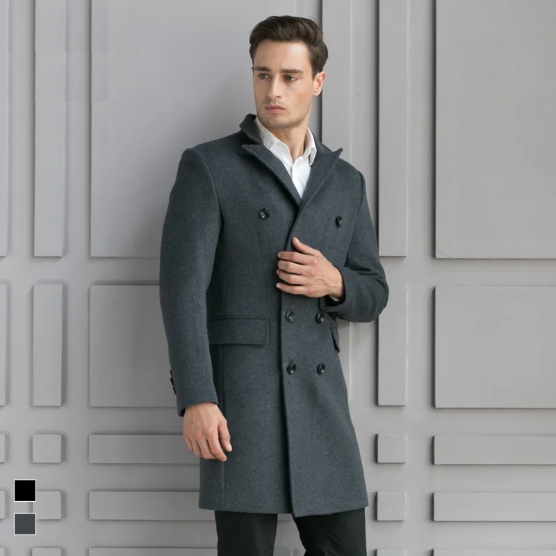 2024 New Men's Mid Length Autumn And Winter British Double Breasted Casual Woolen Coat Men's
2024 New Men's Mid Length Autumn And Winter British Double Breasted Casual Woolen Coat Men's