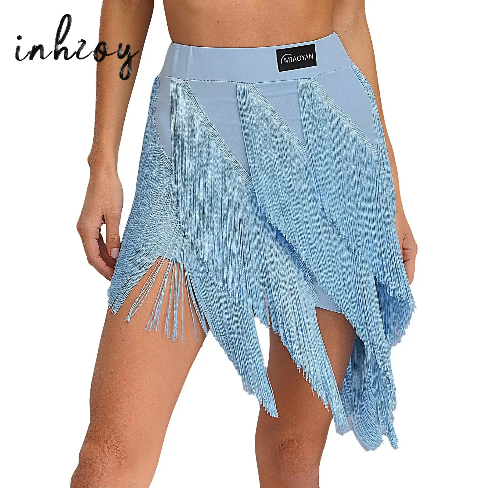 Women's Latin Dance Skirt Ballroom Dance Performance Costume High Waist Tiered Tassel Irregular Short Skirt Modern Dance Costume
Women's Latin Dance Skirt Ballroom Dance Performance Costume High Waist Tiered Tassel Irregular Short Skirt Modern Dance Costume