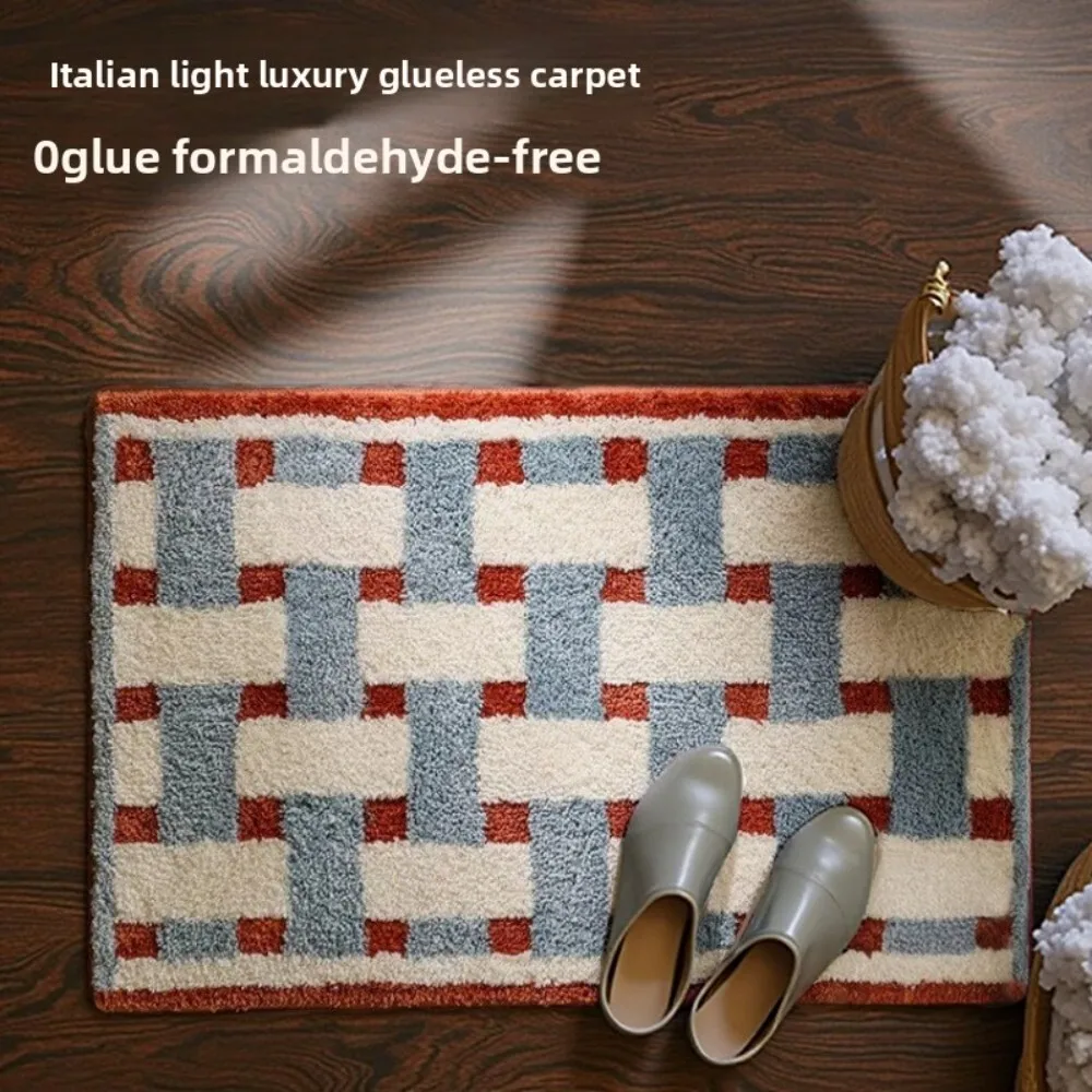 Plaid Bathroom Absorbent Home Thickened Fleece Non Slip Doorway Flocked Floor Mat for Soft Comfortable Bath Room Decor Use
Plaid Bathroom Absorbent Home Thickened Fleece Non Slip Doorway Flocked Floor Mat for Soft Comfortable Bath Room Decor Use