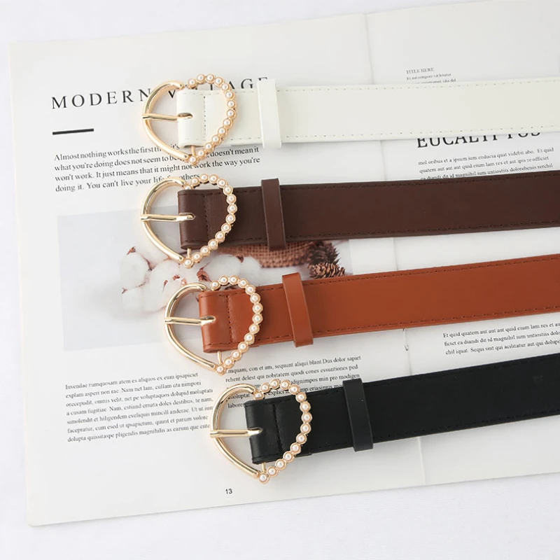 Slim Fit Simple and Versatile Heart-shaped Rhinestone Women's Fashion Belt Girl's Jeans Dress Pants Decoration Belt Accessories
Slim Fit Simple and Versatile Heart-shaped Rhinestone Women's Fashion Belt Girl's Jeans Dress Pants Decoration Belt Accessories