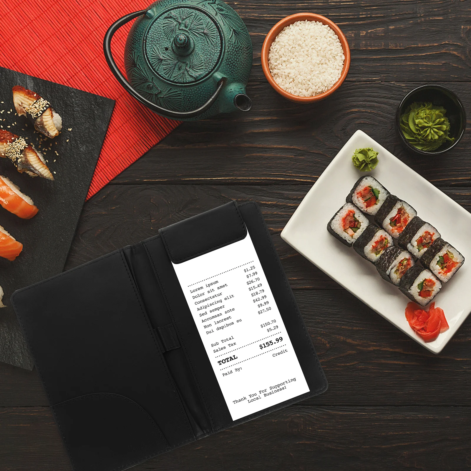 Menu Bill Clipboard Pu Office Writing Board Multi-Function Paper File Organizer For Cash Orders Portable Document
Menu Bill Clipboard Pu Office Writing Board Multi-Function Paper File Organizer For Cash Orders Portable Document