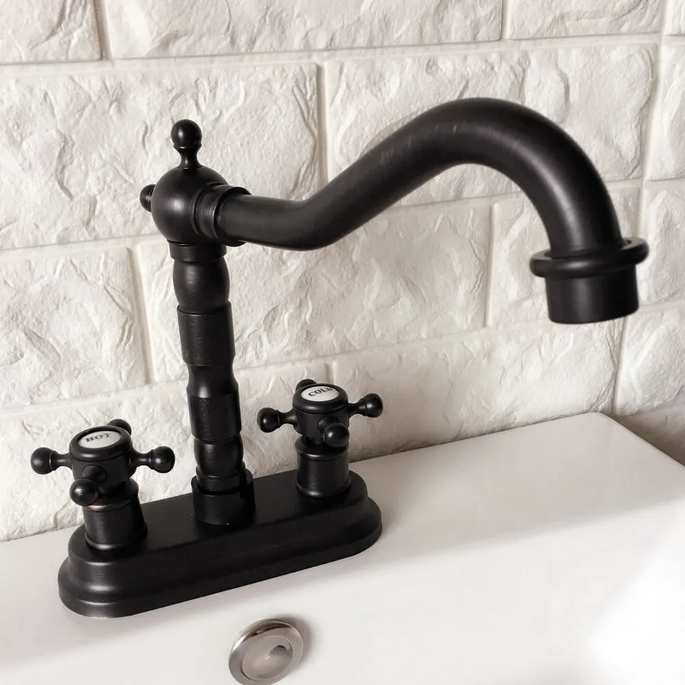 Black Oil Rubbed Bronze 4 Inch centerset Bathroom Faucet 2 Handle Lavatory Mixer Tap Swivel Spout Kitchen Sink Mixer Tap Lhg071
Black Oil Rubbed Bronze 4 Inch centerset Bathroom Faucet 2 Handle Lavatory Mixer Tap Swivel Spout Kitchen Sink Mixer Tap Lhg071