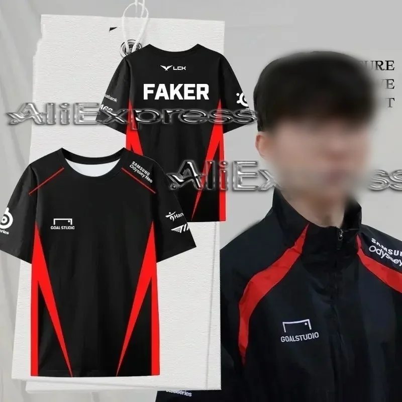 2025 Adult Fashion Esports T1 Team Kit Style League of Legends Match 3D Print T-shirt Loose Short Sleeve Top ,moto T
2025 Adult Fashion Esports T1 Team Kit Style League of Legends Match 3D Print T-shirt Loose Short Sleeve Top ,moto T