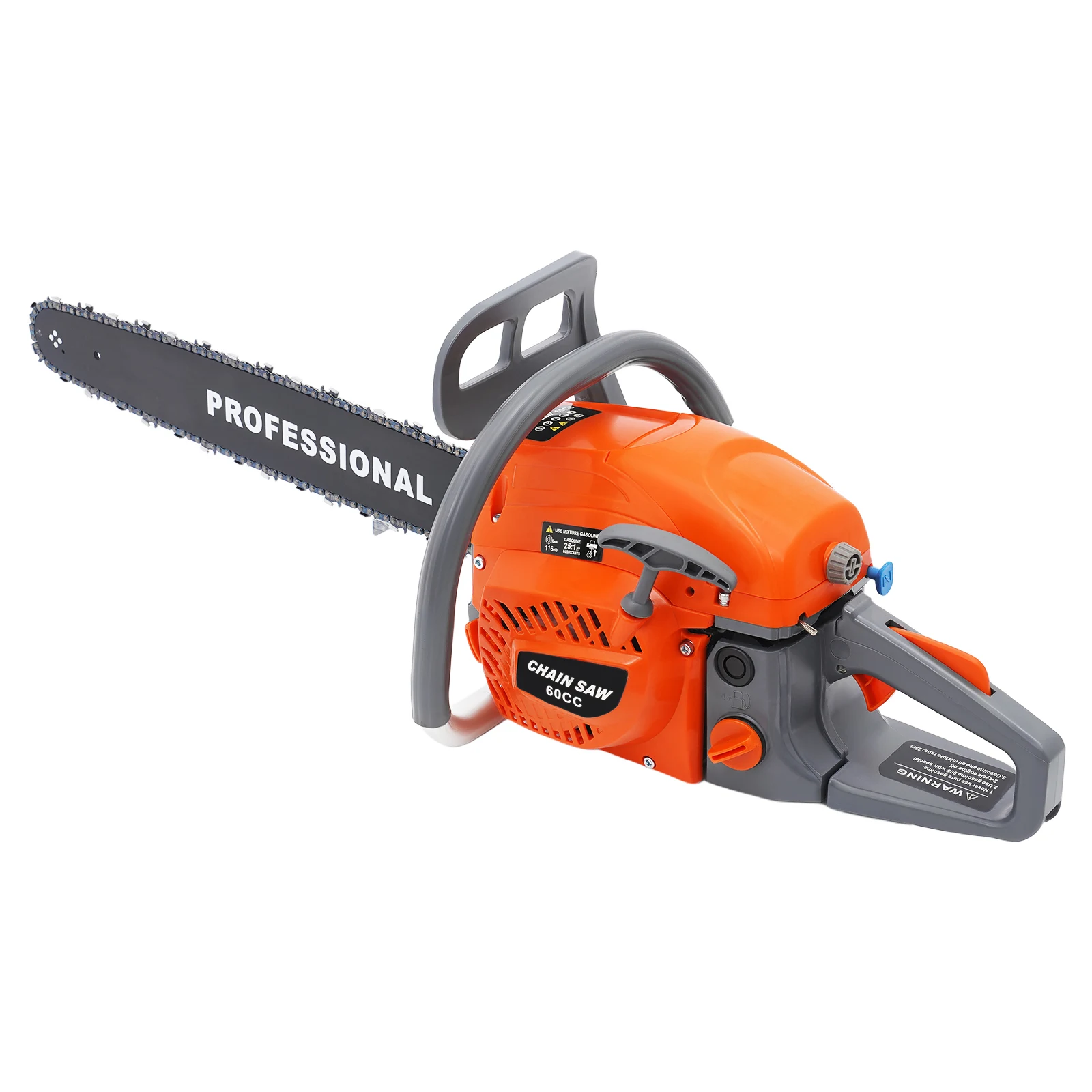 Gasoline Chain Saw, Gas Powered Chainsaw, 62CC 2-Cycle Chainsaw, 22-inch Bar, 3.8HP 10000RPM, Tree Branch Cutting
Gasoline Chain Saw, Gas Powered Chainsaw, 62CC 2-Cycle Chainsaw, 22-inch Bar, 3.8HP 10000RPM, Tree Branch Cutting
