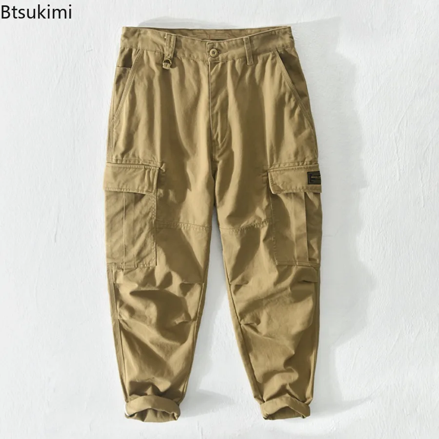 Autumn New Men's 100% Cargo Pants Multiple Pockets Casual Baggy Pants Solid Vintage Joggers Trousers for Men Fashion Streetwear
Autumn New Men's 100% Cargo Pants Multiple Pockets Casual Baggy Pants Solid Vintage Joggers Trousers for Men Fashion Streetwear