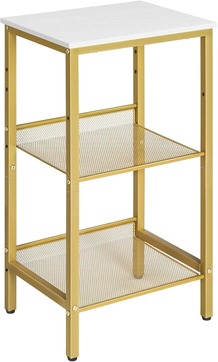 Tall Side Table, 3-Tier Telephone End Table with Adjustable Mesh Shelves, Small Entryway Table with Storage, Small Nightstand
Tall Side Table, 3-Tier Telephone End Table with Adjustable Mesh Shelves, Small Entryway Table with Storage, Small Nightstand