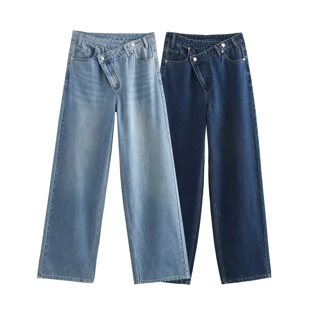 Kar&Otza 2024 Autumn New Women's Basic Versatile Asymmetric Design High Waist Wide Leg Cowboy Pants
Kar&Otza 2024 Autumn New Women's Basic Versatile Asymmetric Design High Waist Wide Leg Cowboy Pants