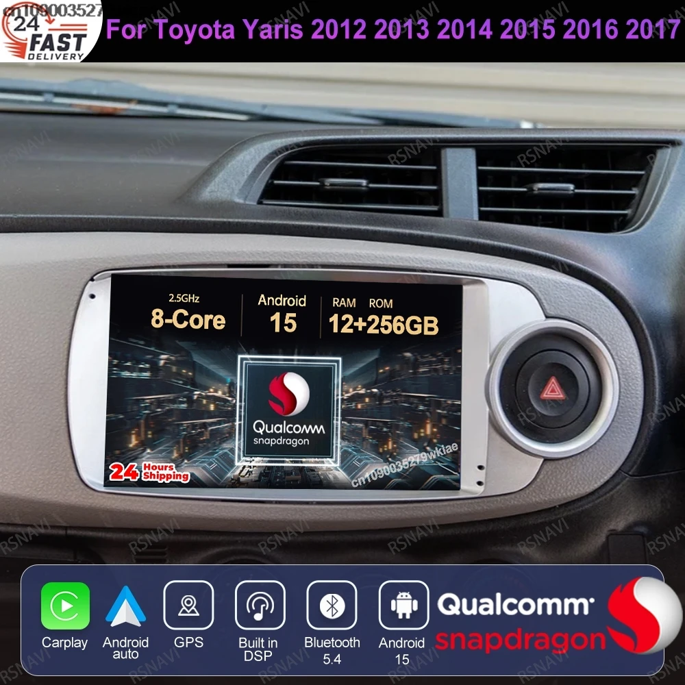 Android 15 для Toyota Yaris 2012 2013 2014 2015 2016 2017 DVD GPS Автомобильный радиоприемник Viedo Player 5G WIFI Головное устройство Беспроводной Carplay Auto
Android 15 для Toyota Yaris 2012 2013 2014 2015 2016 2017 DVD GPS Автомобильный радиоприемник Viedo Player 5G WIFI Головное устройство Беспроводной Carplay Auto