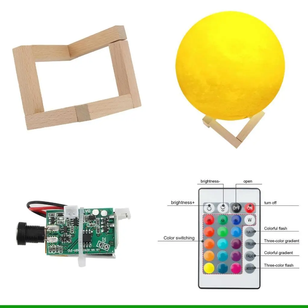 U55C 16 Colors Remote and USB Control Moon Lamp Light Board LED Ball Lamp DIY
U55C 16 Colors Remote and USB Control Moon Lamp Light Board LED Ball Lamp DIY