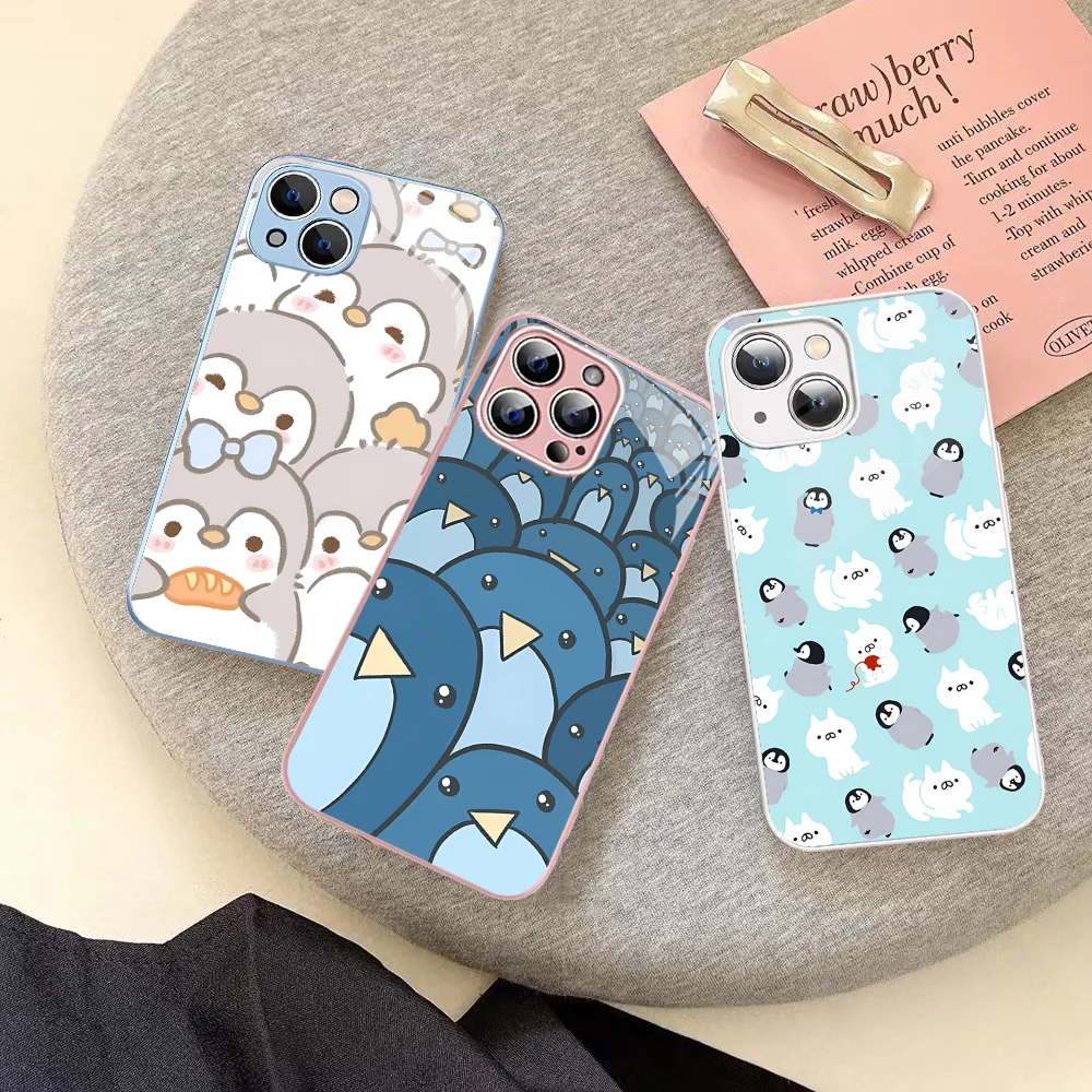 Cute Lovely Penguin Phone Case Tempered Glass For Iphone 14 13 12 11 Pro Mini XS MAX 14Plus X XS XR Cover
Cute Lovely Penguin Phone Case Tempered Glass For Iphone 14 13 12 11 Pro Mini XS MAX 14Plus X XS XR Cover