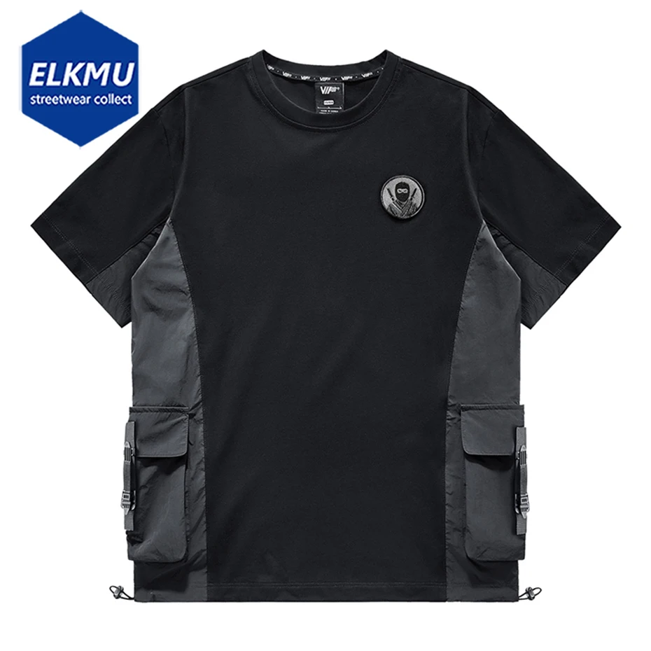 Футболка Techwear мужская с боковым карманом, хлопковая тенниска в стиле хип-хоп, уличная одежда в стиле Харадзюку, лето
Футболка Techwear мужская с боковым карманом, хлопковая тенниска в стиле хип-хоп, уличная одежда в стиле Харадзюку, лето